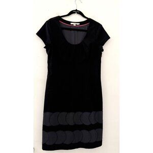 Boden Women's Black‎ and Gray A-Line Knee Length Midi Dress Size10R Academia